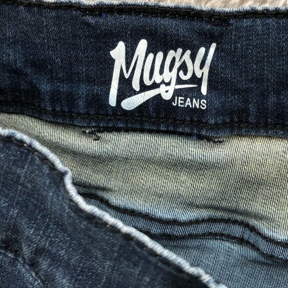 Mugsy Mens Jeans Size 40x32 Studio Blues Classic Blue Dark Wash Denim Casual - Picture 4 of 15